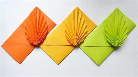 How To Make A Colored Paper Envelope Easy Origami Tutorial Diy Youtube