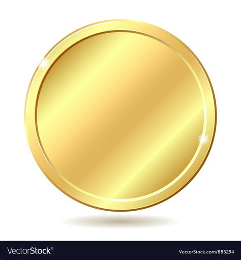 Golden Coin Royalty Free Vector Image Vectorstock
