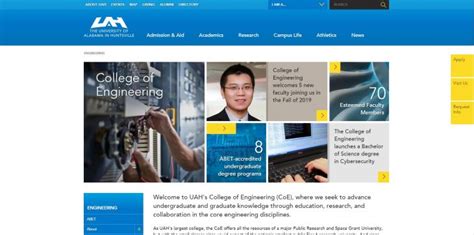 The College Of Engineering At University Of Alabamahuntsville Top