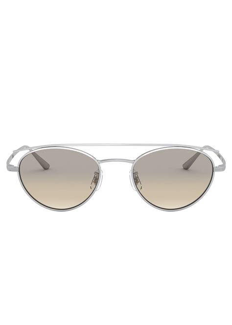 Oliver Peoples Hightree Titanium Oval Sunglasses Bergdorf Goodman