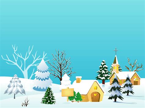 Christmas Village Vector Illustration Vector Art And Graphics