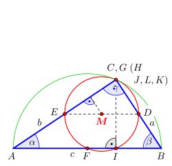 Bewege die orangen gleiter der dreiecke. Feuerbachkreis - Wikipedia