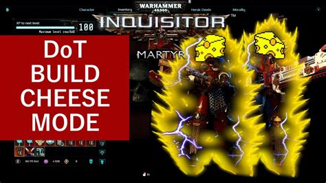 Warhammer 40k Inquisitor Martyr Dot Cheese Mode Build Youtube