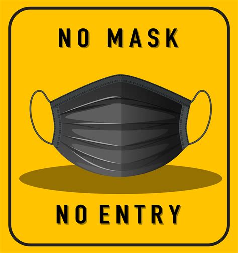 No Mask No Entry Warning Sign With Mask 1428416 Vector Art At Vecteezy