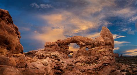 Turret Arch Sunset Arches National Park Lewis Carlyle Photography
