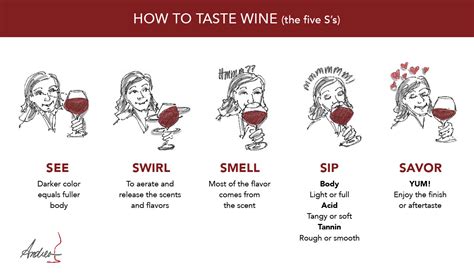 What are the 4 parts to tasting wine? 2