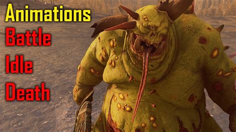 The Great Unclean One Nurgle Animations Total War Warhammer 3 Youtube