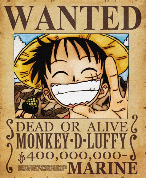 Are you searching for one piece png images or vector? Monkey D. Luffy wanted poster(made by Gath) by Gathqq on ...