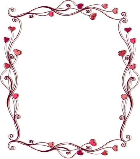 free clipart heart borders clipground