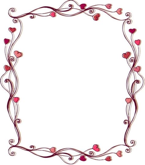 Elegant Heart Border Designs Free Vector Download 12335 Free Vector