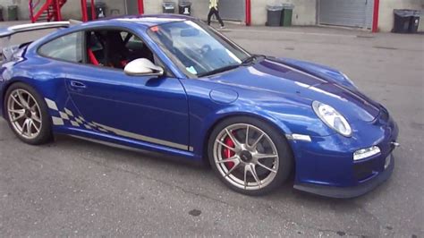 2010 Blue Porsche Gt3 Rs Close Up Youtube