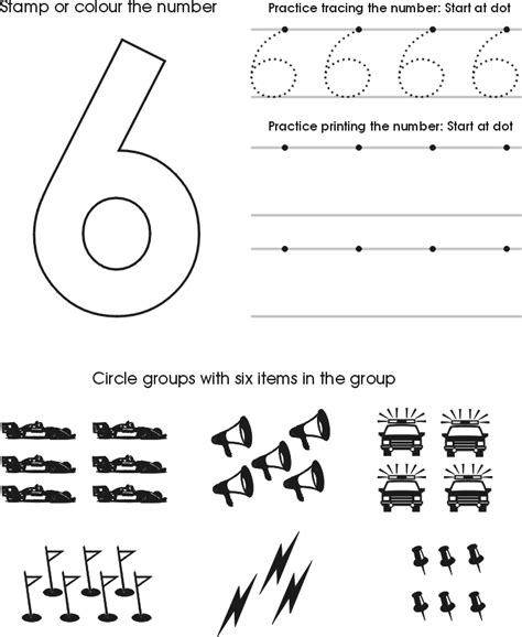 Number 6 Tracing Worksheets For Preschool Kidsworksheetfun