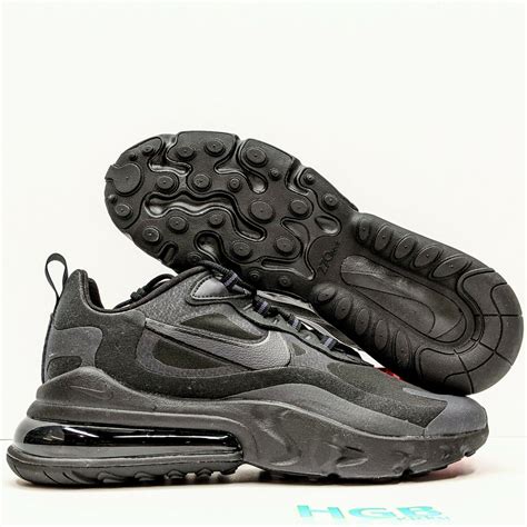 Nike Nike Air Max 270 React Men S Triple Black Ci3866 003 Adult Sneaker
