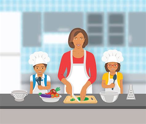Royalty Free Mom In Kitchen Clip Art Vector Images And Illustrations