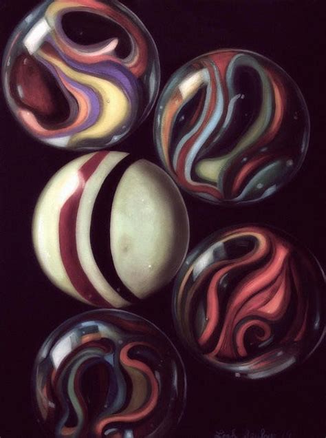 Marbles Edit 5 Art Print By Leah Saulnier The Painting Maniac Marble