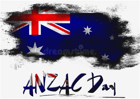 anzac day with australia flag stock illustration illustration of banner flag 67948687