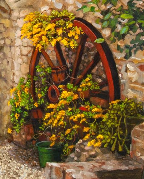 Daily Painting By Artist Dominique Amendola Aspremont Village In Provence