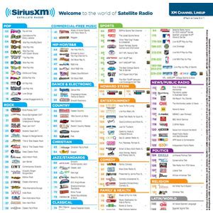 Click here for full sports schedules and channel info. Sirius XM overhauling its channel line-up on May 4th ...