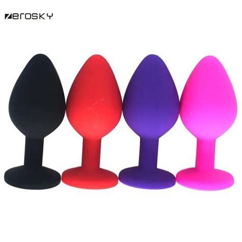Zerosky 3pcslot Crystal Jewelry Butt Plug Sex Toys For Women Men Butt