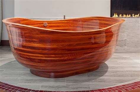 Luxury Bath Tubs Meets Exotic And Beautiful Woodworking Iconic Life