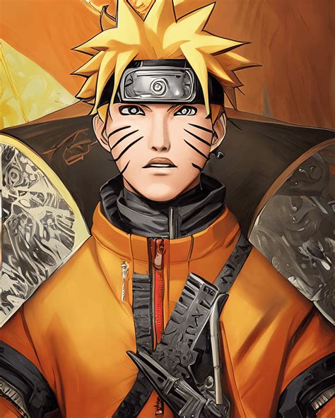 Portrait Of Naruto Uzumaki · Creative Fabrica