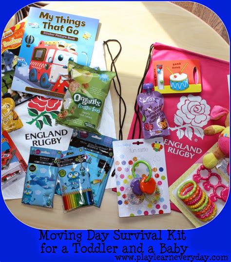 Moving Day Survival Kits For A Baby And A Toddler Play And Learn
