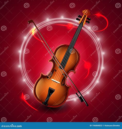 Set Of Classical Musical Violins Instruments In Silhouette Style Such
