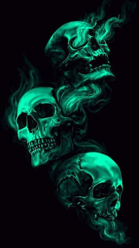 Seespeakhear No Evil Green Skull Smoke Hd Phone Wallpaper Peakpx