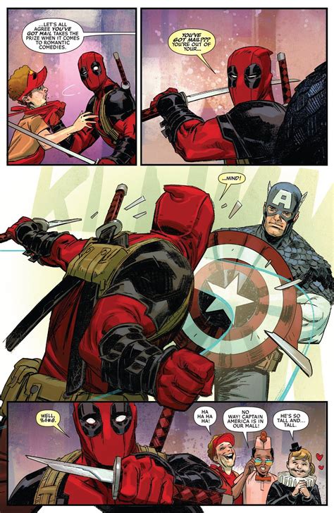 Deadpool Comic Strip With Deadpool And Captain America In The