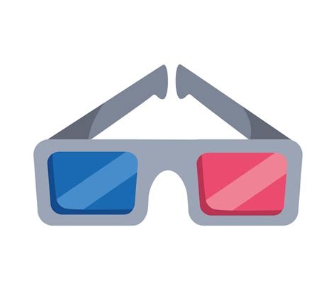 Free Vector 3d Glasses Illustration