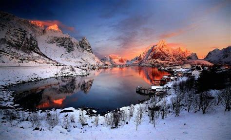 Norway Winter Nature Landscape Wallpapers Hd Desktop And Mobile