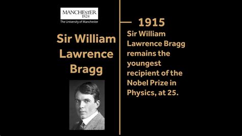 Nobel Prize Winner Sir William Lawrence Bragg Youtube