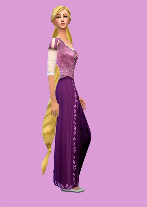 Rapunzel Rapunzel In Her Classic Formal Outfit Cc A Sims 4 Simblr