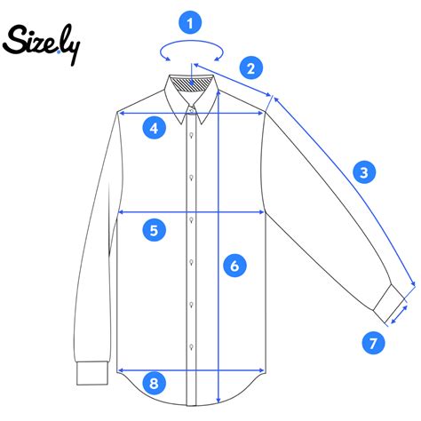 If you do not have a partner, you may measure there are 10 parts required to be measured. How To Measure A Dress Shirt? - Sizely - Medium