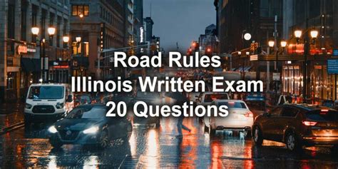 Illinois Traffic Sign Identification Test 15 Sign Questions