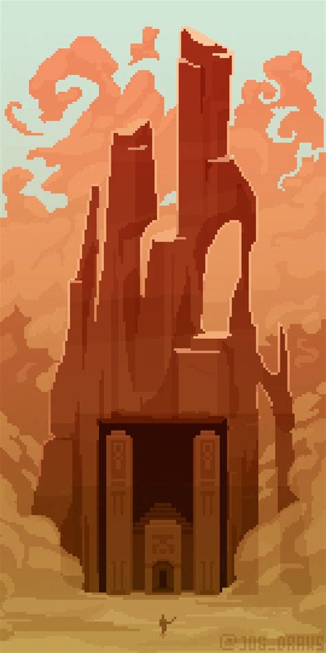 The Desert Temple The Last Piece Of My Pixel Art Minecraft Temples