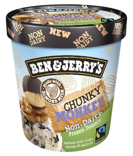 Ben And Jerrys Chunky Monkey Non Dairy Frozen Dessert 1 Pt King Soopers