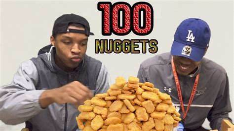 With that said, we also ate thanksgiving dinner outside! EATING 100 CHICKEN NUGGETS IN TEN MINUTES!!! - YouTube