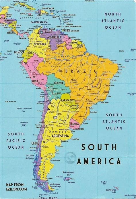 11 Landkaart Zuid Amerika