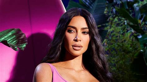 Kim Kardashian Nearly Spills Out Of Itty Bitty Pink Bikini In Sexy Pose