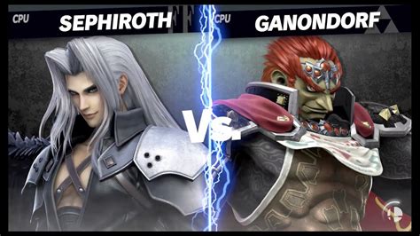 Sephiroth slices off ganondorf's tail along with his left foreleg and his right hind leg. Super Smash Bros. Ultimate - Sephiroth VS Ganondorf - YouTube