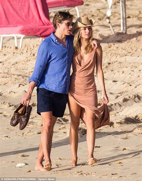 Kimberley Garner Takes The Plunge In Daring Low Cut Nude Beach Dress In Barbados Daily Mail Online