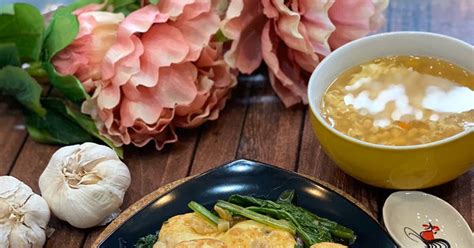 1 ikat bayam 2 buah wortel 1 buah jagung manis 1 buah tomat 3 siung bawang. Resep Sapo Tahu x Sayur Hijau ala Tiger Kitchen oleh Lucy ...