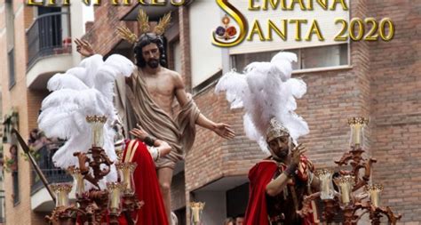 Una fotografía del paso de Jesús Resucitado protagoniza el cartel de la Semana Santa de Linares