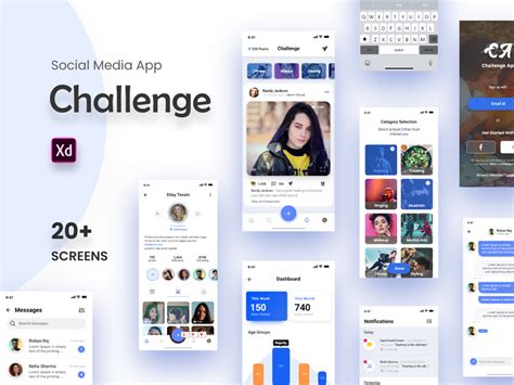 Users can directly share the editing pictures and videos on social media platforms like facebook, twitter, and flickr. Instagram Like Social Media Challenge App UI Kit by ~ EpicPxls