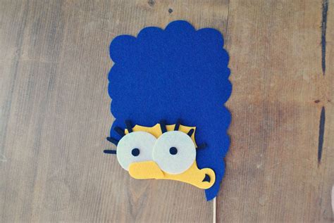 Marge Simpson Photo Prop On A Stick The Simpsons Theme Prop Stiff