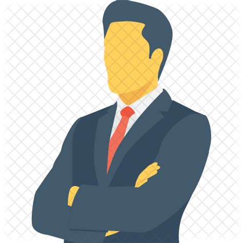 Businessman Icon Download In Flat Style