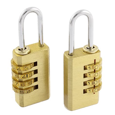 Cupboard Boxes 4 Digit 0-9 Number Padlock 4 Pack Resettable Combination ...