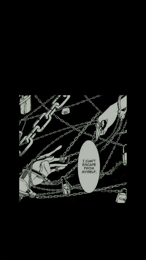 Download Grunge Anime Manga Panel Chains Wallpaper
