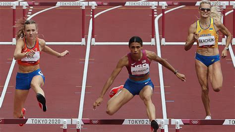 Sydney Mclaughlin Wins Womens Olympic 400m Hurdles Gold Breaks Record